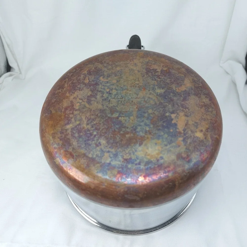Vintage Revere Ware 1801 Copper Bottom  2 Qt Saucepan Only